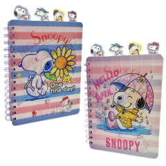 Caderno com Divisórias Snoopy