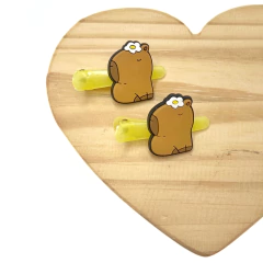 Hair Clip Duplo Capivara - OHH HAPPY!
