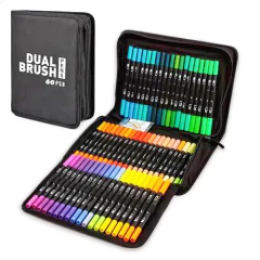 Canetinha Dual Brush 60 Cores - comprar online