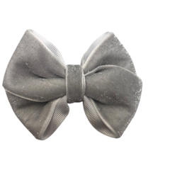 Hair Clip Shine Prata/Branco