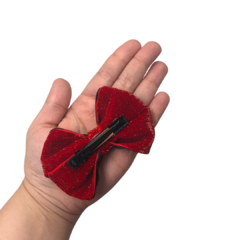 Hair Clip Shine Vermelho/Preto - OHH-HAPPY