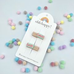 Hair Clip Duplo Baby Love - OHH-HAPPY