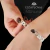 Pulsera Esclava Corazones Combinados - Acero Blanco - tienda online
