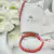 Pulsera Hilo Rojo Con Bolitas Ajustable - Acero Quirurgico - Izzap Joyas