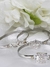 Pulsera Esclava Plata Y Oro CIRCULO CALADO CON FLORES
