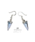 Aros Anzuelo Con Cristales Swarovski Spike -pendulo - Plata - Izzap Joyas