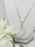 Collar Acero Blanco Cadena Con Corazon Labrado - tienda online