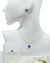 Conjunto Aros Y Collar Cristal Swarovski Corazon 10mm Plata en internet