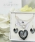 Collar Cadena Rolo Con Corazon Swarovski 28 Mm - Izzap Joyas