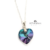 Imagen de Collar Cadena + Dije Cristal Swarovski Corazon 14 Plata 925