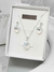 Conjunto Aros Y Collar Cristal Swarovski Corazon 10mm Plata - comprar online