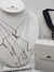Conjunto Collar Cadena + Inicial Plana Labrada Plata 925 en internet
