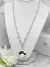 Collar Acero Blanco Cruz Inflada en internet