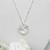 Collar Cadena + Dije Cristal Swarovski Corazon 14 DROP FLOR Plata925 - Izzap Joyas