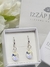 Aros Brisura + Cristales Swarovski Gota 12 Mm Plata 925 - Izzap Joyas