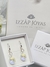 Aros Brisura + Cristales Swarovski Gota 12 Mm Plata 925