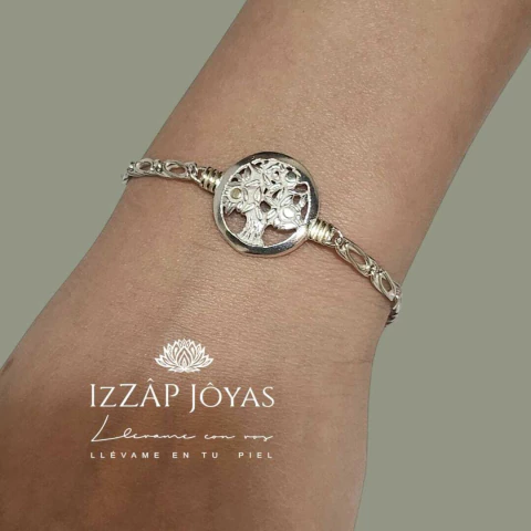 Pulsera Plata Y Oro Juliana Arbol De La Vida