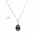 Collar Cadena Plata 925 Con Cristal Swarovski Ovalo 12 Mm