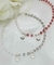 Tobillera Cristales, Bolitas Y Doble Dije - Plata 925 - comprar online