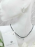 Collar Cordón Sintetico Con Mini Cristal Austriaco - Izzap Joyas