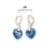 Aros Brisura + Cristales Swarovski ELEMENTS ® Corazon 14 Mm Plata 925 en internet
