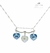 Collar Bandera Argentina Cristales Swarovski E® - Plata 925