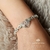 Pulsera Plata Y Oro Panter Con Corazon Calado 3d en internet