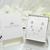 Aros Set X 4 Pares - Bolitas - Acero Blanco
