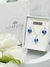Conjunto Aros Y Collar Cristal Swarovski Corazon 10mm Plata - tienda online