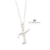 Conjunto Collar Cadena + Inicial Micro Cubics Plata 925 - Izzap Joyas