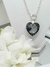 Collar Cadena Rolo Con Corazon Swarovski 28 Mm - tienda online
