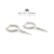 Aros Cubanos Cubics Con Cono Plata 925