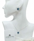 Conjunto Aros Y Collar Cristal Swarovski Corazon 10mm Plata - tienda online