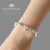 Pulsera Panter Combinada Triple Cubic - Plata Y Oro