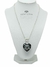 Collar Cadena Rolo Con Corazon Swarovski 28 Mm