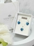 Conjunto Aros Y Collar Cristal Swarovski Corazon 10mm Plata