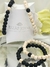 Pulseras Dobles Elásticas Piedras Naturales Familia, Pareja