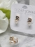 Aros Combinados Perla Y Cubic - Laminados Oro - tienda online
