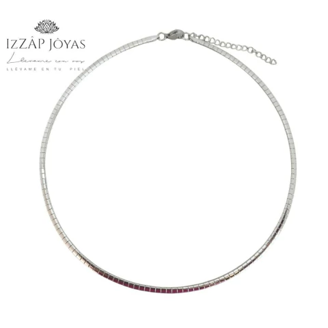 Chocker Gargantilla Squares - Acero Quirurgico