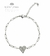 Pulsera Corazon Con Cubics - Acero Quirúrgico - Unisex