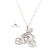 Collar Cadena Y Dije Ciclista - Plata 925