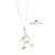 Conjunto Collar Cadena + Inicial Micro Cubics Plata 925 - tienda online