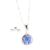Collar Cadena + Dije Cristal Swarovski ® Sol 12mm Plata 925