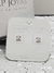Aritos Cubic Cristal Cuadrado 4mm Plata 925 - comprar online
