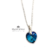 Collar Cadena + Dije Cristal Swarovski Corazon 14 Plata 925