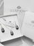 Collar Cadena Y Cristal Swarovski Gota Engarce Flor - Plata en internet
