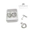 Aros Abridores Corazones Brillantes - Laminados Plata 925 - comprar online