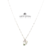 Collar Cadena + Dije Letra Inicial Lisa Plata 925 - Izzap Joyas