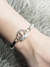 Imagen de Pulsera Esclava Plata Y Oro Corona Central