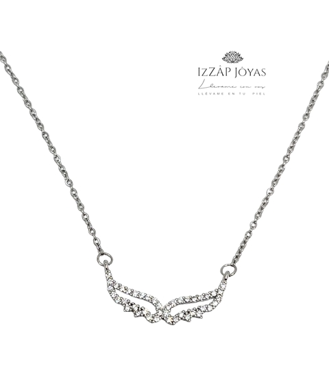 Collar Acero Quirúrgico Alas Strass